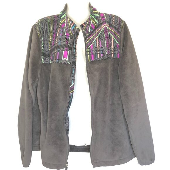 FILA Sport Athletic Jacket Grey Microfleece - Picture 4 of 10